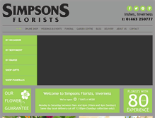 Tablet Screenshot of flowersbysimpsons.com